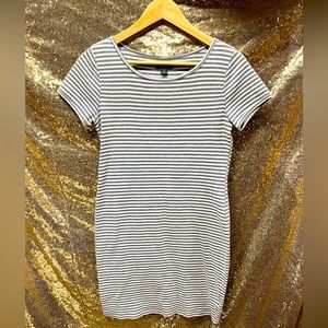 Shirt Dress-ribbed/waffle knit